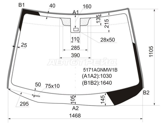 Лобовое стекло Mazda CX-7 в Уфе, лобовое стекло Mazda CX-7 Уфа